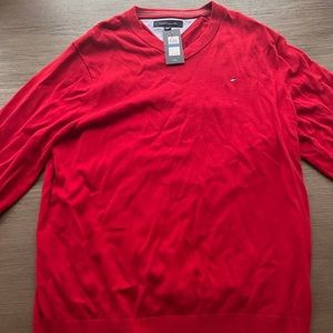 NWT Tommy Hilfiger red sweater